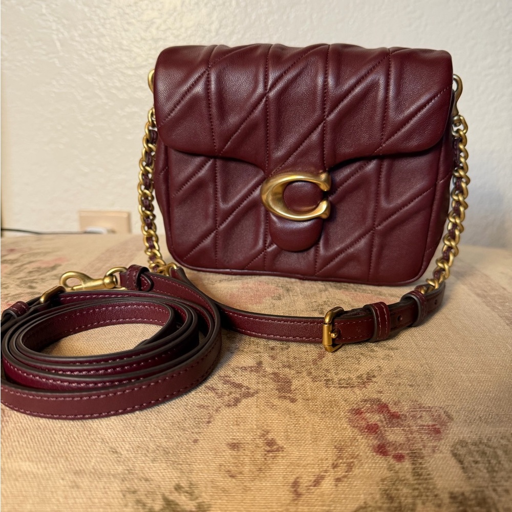 Coach Times Square Tabby 17 in Merlot